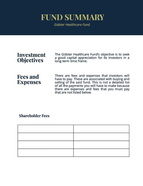 strategic mortgage portfolio|SUMMARY PROSPECTUS .